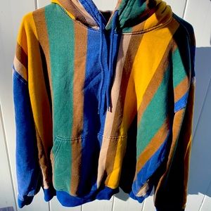 Stripped Fall color Hoodie